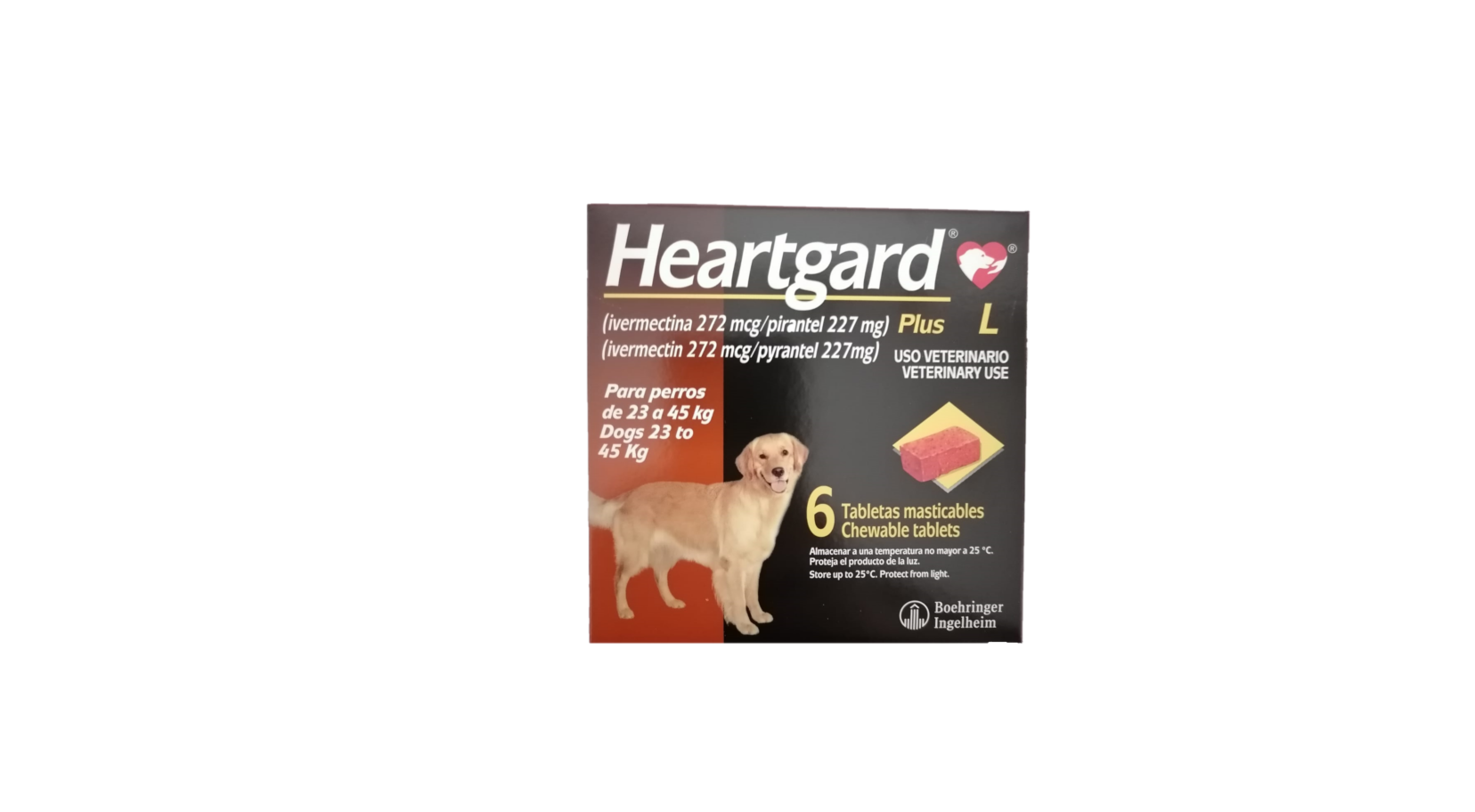 Heartgard Plus L - 272 mcg. Precio Caja ( cafe )