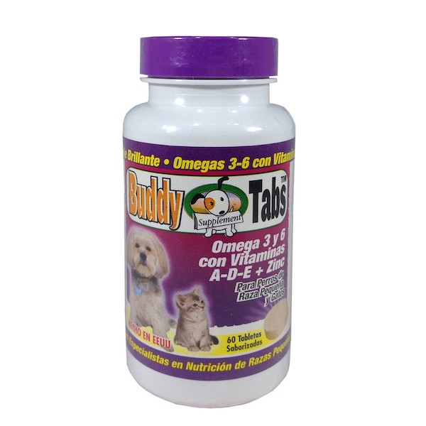 Buddy Tabs (Morado) Omega 3 y 6, ADE + Zinc
