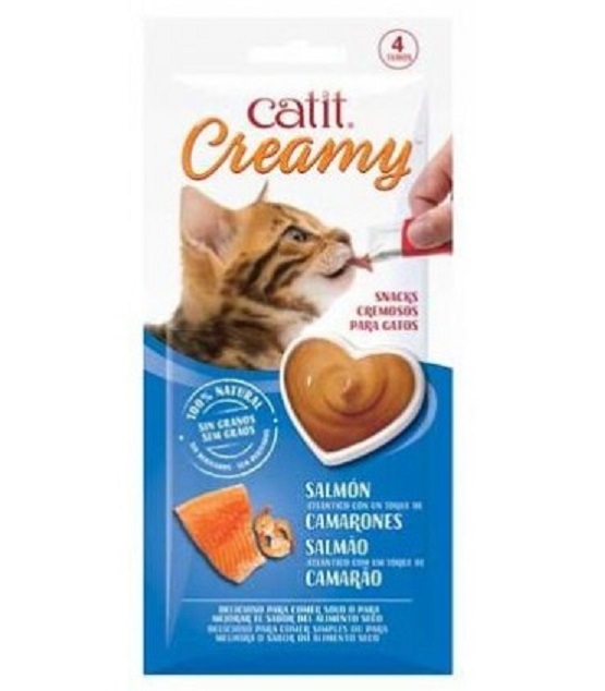 Catit Ceamy Salmon / Camaron 4 x 10 gms